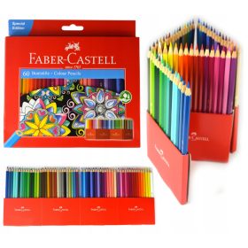 Faber-Castell 60 kom + tradicionalna crna olovka