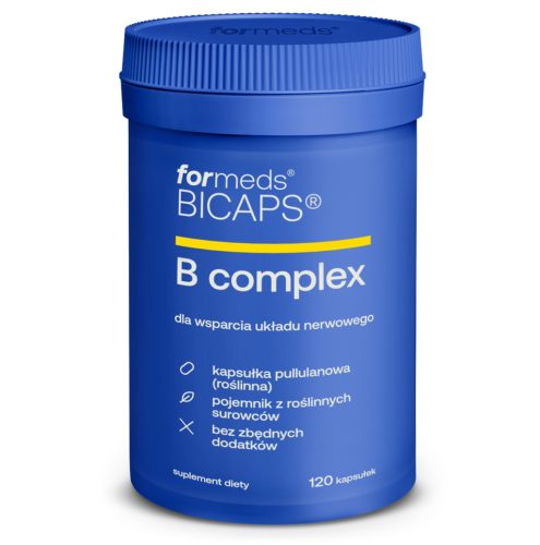 BICAPS® B COMPLEX - Kompleks Vitamina B, 120 Kapsula, Pogodan za Vegane