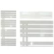Alatus 528 W vodeni kupaonski radijator 500 x 1190 mm bijeli