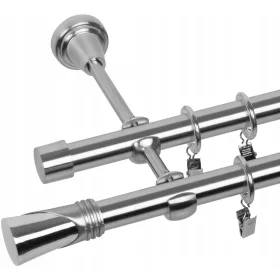    DVOSTRUKA KARNIŠA 200 CM 19+19 MM SILENT RINGS 3 BOJE IZBOR KRAJEVA RENA