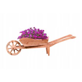    Posuda za cvijeće KONIUSZEK OGRODY Sp. z o. 127 cm x 37 cm drvene nijanse smeđe i bež boje