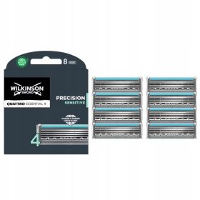    Wilkinson Sword Quattro Titanium Sensitive ulošci za brijanje, 8 komada