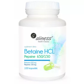   Dodatak prehrani Betain HCL i Pepsin 650/150 mg - 100 kapsula