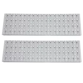   Metalna skladišna polica Element System 80x20 cm bijela perforirana ploča za alate. Idealna za organizaciju alata u garaži ili radionici. Proizvedena od čvrste i izdržljive čelične ploče debljine 1 mm