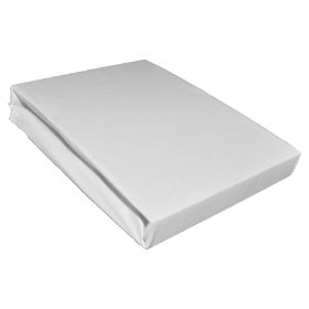  Jersey plahta za krevet 90x160, pamuk s gumicom, bijela