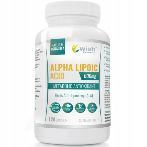 Kwas Alfa Liponowy 600mg - Wsparcie dla zdrowia nerwów i regulacji cukru