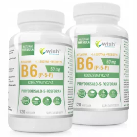   Witamina B6 P-5-P 50mg s L-leucinom i Prebiotikom - VEGEWISH PHARMACEUTICAL