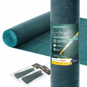   Mrežica za sjene 140g Linarem SiatkiNets zelena i crna 1,5m x 50m