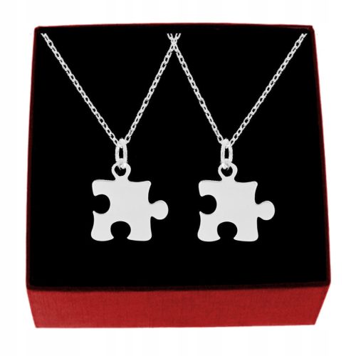  PUZZEL OGRLICA PRIJATELJSTVA SREBRO 925 SET OD 2 K