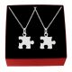  PUZZEL OGRLICA PRIJATELJSTVA SREBRO 925 SET OD 2 K