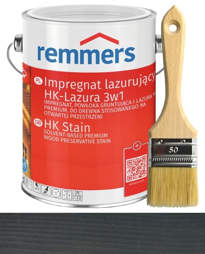 Remmers HK-Lazura 3u1 antracit impregnacija za staklo 5 l