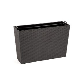    Pravokutna posuda za cvijeće Lamela LA629-50 siva 56x19x36,5 cm