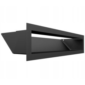 Kratka za kamin LUFT 90x400 mm crna