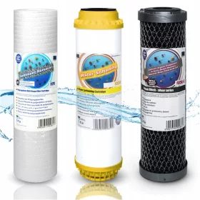   AQUAFILTER FCPS20, FCCST, FCCBL-S komplet za filtraciju vode u 3 stupnja za cijeli dom