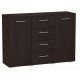  Matkam Helena komoda 120 x 35 x 84,5 cm mat wenge