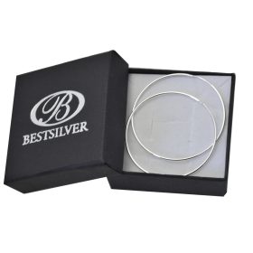   Luksuzne srebrne naušnice s karike, elegantan dodatak za svaku priliku