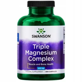   Triple Magnesium Complex - Kompleks Triju Oblika Magnezija, 400mg, 300 Kapsula