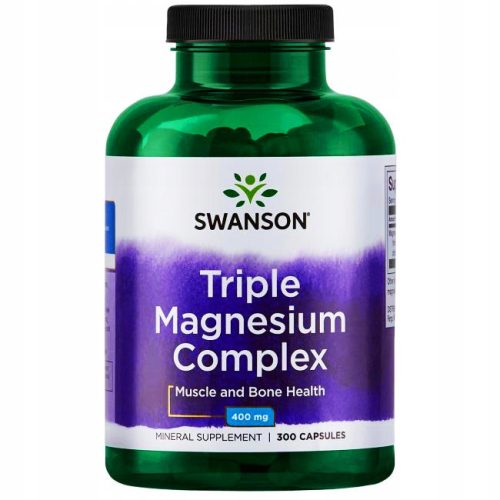 Triple Magnesium Complex - Kompleks Triju Oblika Magnezija, 400mg, 300 Kapsula