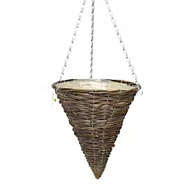    Dixiestore teglica za cvijeće 30 cm x 30 x 33 cm promjer 30 cm pletene nijanse smeđe i bež boje