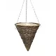  Dixiestore teglica za cvijeće 30 cm x 30 x 33 cm promjer 30 cm pletene nijanse smeđe i bež boje
