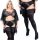 Nadkoljenice od MIKROFIBERE 70 den cvjetnom čipkom PLUS SIZE Fenome
