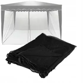 Komarnik za paviljon Instent 3x3 m, crni