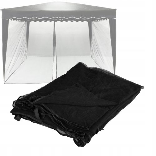 Komarnik za paviljon Instent 3x3 m, crni