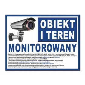 GDPR TABLICA NADZORA OBJEKTA