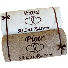 Luksuzni ručnici za poklon zlatne obljetnice vjenčanja