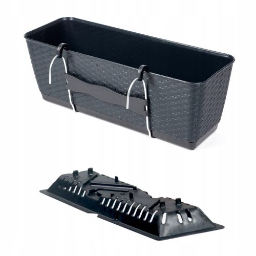  Prosperplast saksija 49,2 cm x 17,2 x 17,4 cm promjer 1 cm plastična antracit