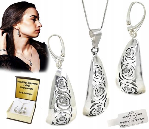 SREBRNI SET S ČIRKONIMA SWAROVSKI