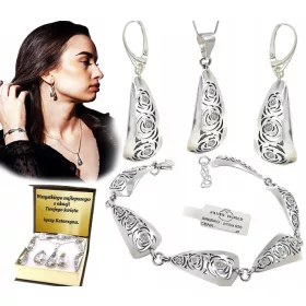ELEGANTNI SET NAKITA OD SREBRA 925 SA SWAROVSKI CIKONIMA