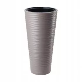    Form-Plastična saksija 40 cm x 40 x 79 cm promjer 40 cm plastične nijanse smeđe i bež boje