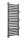Lava 331 W vodeni kupaonski radijator 440 x 700 mm crni, sivi
