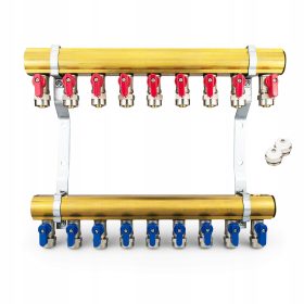 TRCR Razdjelnik CO mosić 45 - 9 obwodova s PEX ventilima