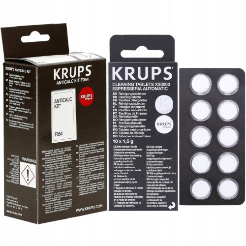 KRUPS Set za Uklanjanje Kamenca F054 + Tablete za Čišćenje Aparata za Kavu XS3000