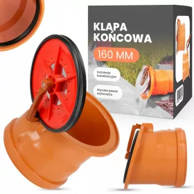 Krajnji poklopac za kanalizaciju fi 160 mm
