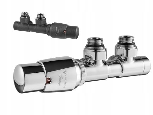 Vario-Term TWINS Duo Termostatski Set za Ugradnju Desno/Lijevo Antracit/Krom
