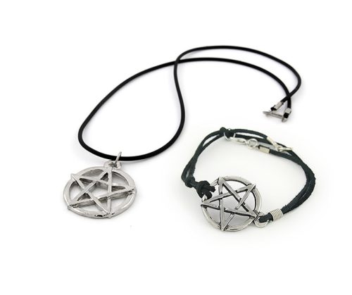 PENTAGRAM KOMPLET - NASZYJNIK I BRANSOLETKA
