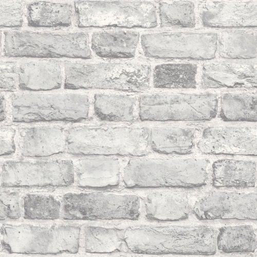 Vinilna tapeta od cigle na netkanom materijalu Grandeco A28903 siva 53 cm x 10 m