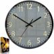  ModernClock zidni sat, crna, nijanse sive, zlatna, 30 cm