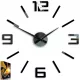 ModernClock zidni sat, crni, 60 cm