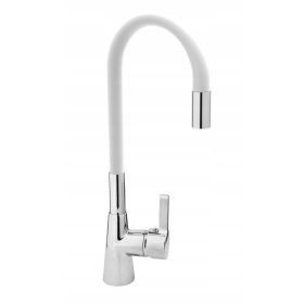 Fala fleksibilna bijela kuhinjska slavina