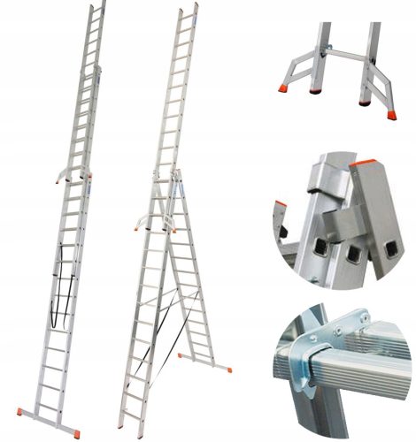 KRAUSE TRIBILO aluminijske ljestve 3x14 do 150 kg