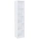 Regal za knjige BODO R40O bijele boje s dimenzijama 40 cm x 182 cm x 35 cm