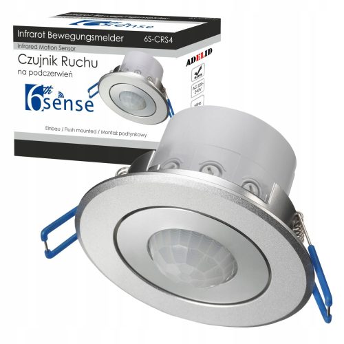 SENZOR POKRETA NA STROPU FLAT SILVER LED PIR 360°