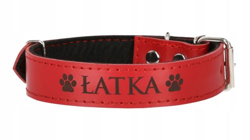 Kožna ogrlica za pse s gravurom Bruno Leatherworks, veličina XL