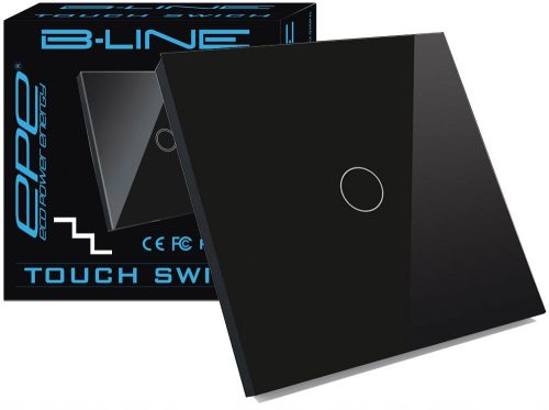 B-LINE Prestige PRS Włącznik Dotykowy na Staklo za stepenice Crni 1G
