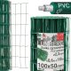 Mrežasta ograda pocinčana + PVC zelena 10 m, 0,6 m
