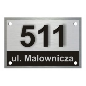 Digitteam kućni broj 40 x 30 cm